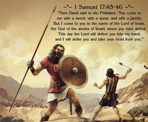 1 samuel 17 niv - 1 Samuel 17:4New International Version. 4 A champion named Goliath, who was from Gath, came out of the Philistine camp. His height was six cubits and a span.[ a] Read full chapter.